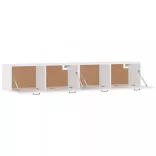 2 db fehér szerelt fa faliszekrény 100 x 36,5 x 35 cm