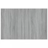 szürke sonoma színű szerelt fa ágyfejtámla szekrényekkel