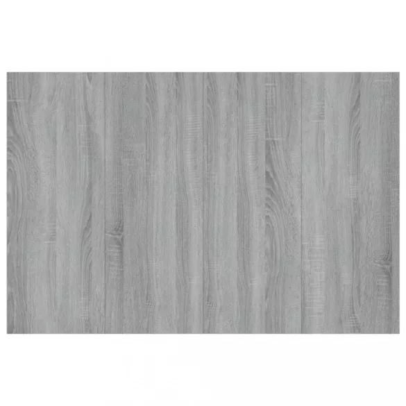 szürke sonoma színű szerelt fa ágyfejtámla szekrényekkel