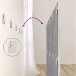 betonszürke szerelt fa ágyfejtámla szekrényekkel