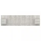 betonszürke szerelt fa ágyfejtámla szekrényekkel