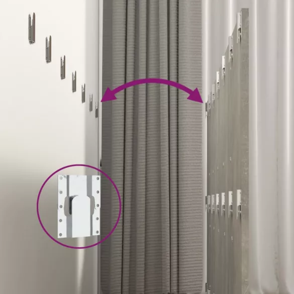 betonszürke szerelt fa ágyfejtámla szekrényekkel