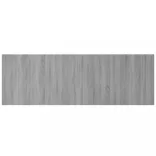 szürke sonoma színű szerelt fa ágyfejtámla szekrényekkel