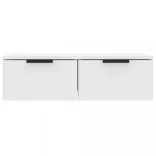 2 db fehér szerelt fa fali szekrény 68 x 30 x 20 cm