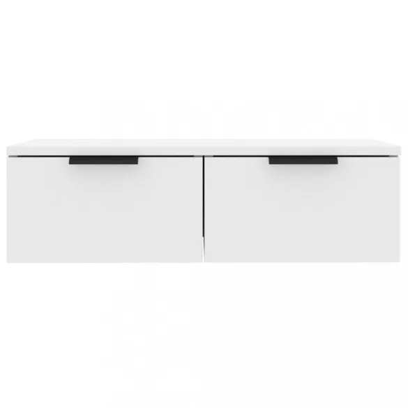 2 db fehér szerelt fa fali szekrény 68 x 30 x 20 cm