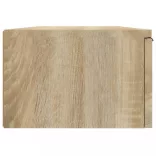 2 db sonoma tölgyszínű szerelt fa fali szekrény 68x30x20 cm