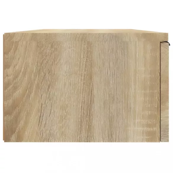 2 db sonoma tölgyszínű szerelt fa fali szekrény 68x30x20 cm