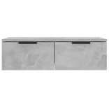 2 db betonszürke szerelt fa fali szekrény 68 x 30 x 20 cm