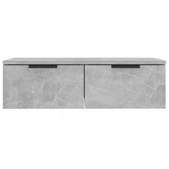 2 db betonszürke szerelt fa fali szekrény 68 x 30 x 20 cm