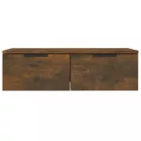 2 db füstös tölgyszínű szerelt fa fali szekrény 68 x 30 x 20 cm