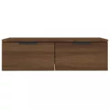 2 db barna tölgyszínű szerelt fa fali szekrény 68x30x20 cm