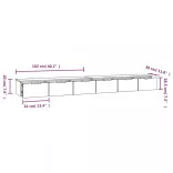 2 db betonszürke szerelt fa faliszekrény 102 x 30 x 20 cm