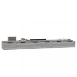 2 db szürke sonoma színű szerelt fa faliszekrény 102x30x20 cm