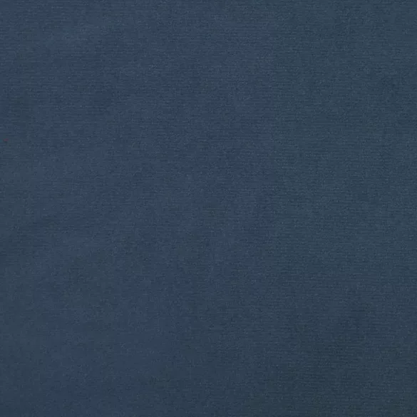 kék bársony magas háttámlájú fotel lábtartóval