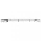 28-paneles fekete porszórt acél kutyakennel 100 x 50 cm