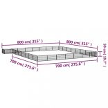 32-paneles fekete porszórt acél kutyakennel 100 x 50 cm