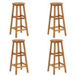 9 részes tömör akácfa kerti bárgarnitúra