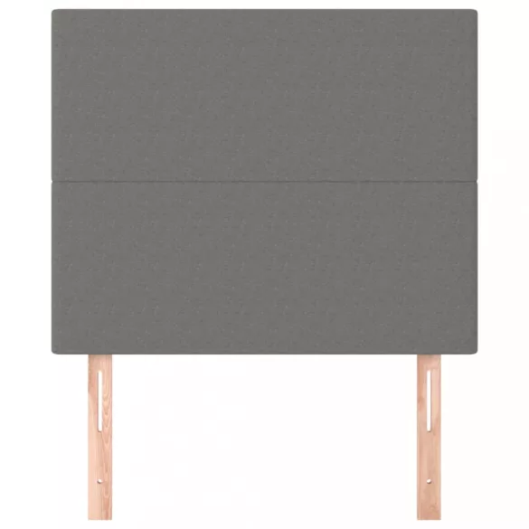 sötétszürke szövet fejtámla 80x5x118/128 cm