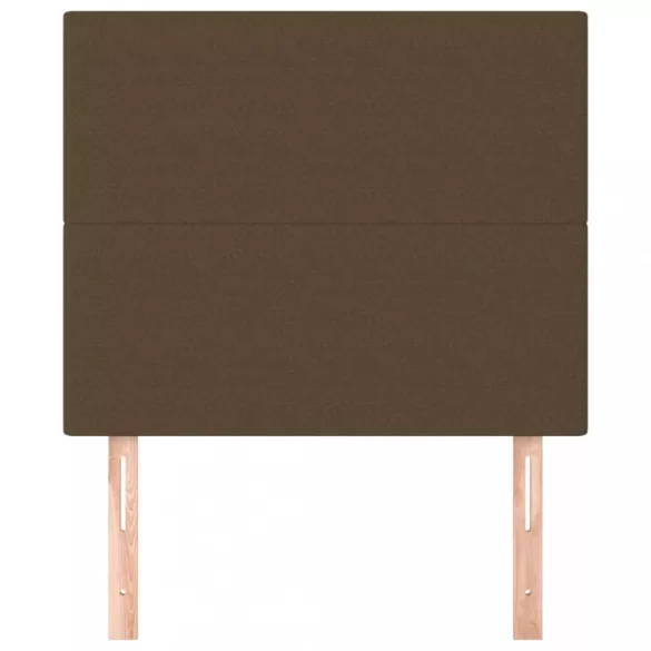sötétbarna szövet fejtámla 80x5x118/128 cm