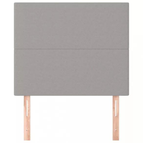 világosszürke szövet fejtámla 90x5x118/128 cm