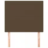 sötétbarna szövet fejtámla 90x5x118/128 cm