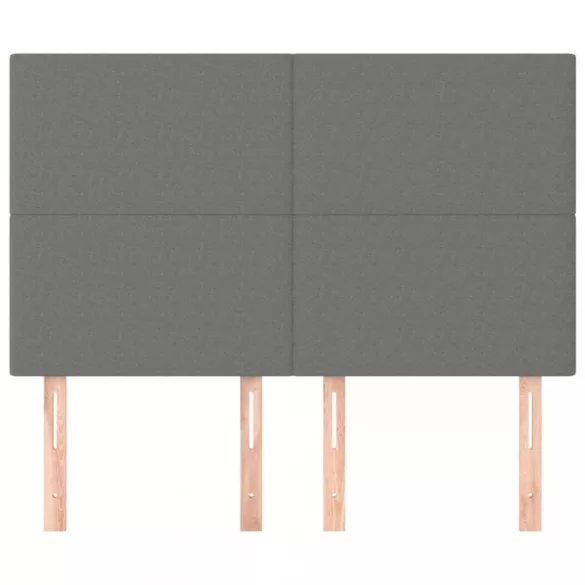 sötétszürke szövet fejtámla 144x5x118/128 cm