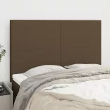 sötétbarna szövet fejtámla 144x5x118/128 cm