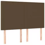 sötétbarna szövet fejtámla 144x5x118/128 cm