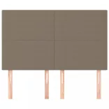 szürke szövet fejtámla 144x5x118/128 cm