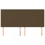 sötétbarna szövet fejtámla 160x5x118/128 cm