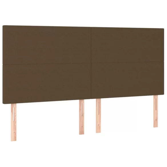 sötétbarna szövet fejtámla 180x5x118/128 cm