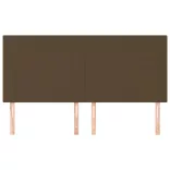 sötétbarna szövet fejtámla 180x5x118/128 cm
