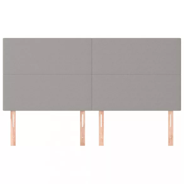 világosszürke szövet fejtámla 200 x 5 x 118/128 cm