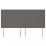 szürke műbőr fejtámla 160x5x118/128 cm