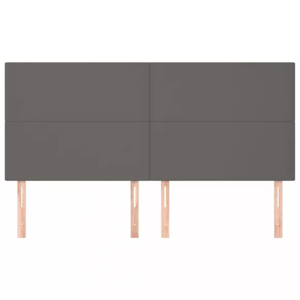 szürke műbőr fejtámla 180x5x118/128 cm