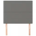 sötétszürke szövet fejtámla 90x5x118/128 cm