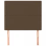 sötétbarna szövet fejtámla 90x5x118/128 cm