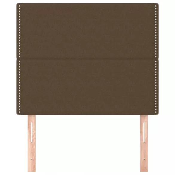 sötétbarna szövet fejtámla 90x5x118/128 cm