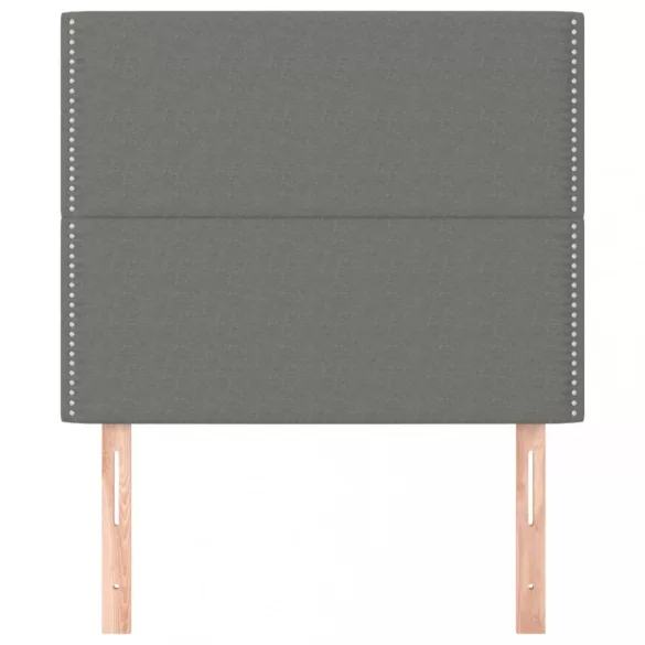 sötétszürke szövet fejtámla 100 x 5 x 118/128 cm