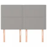 világosszürke szövet fejtámla 144x5x118/128 cm