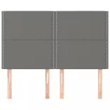 sötétszürke szövet fejtámla 144x5x118/128 cm