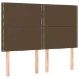 sötétbarna szövet fejtámla 144x5x118/128 cm