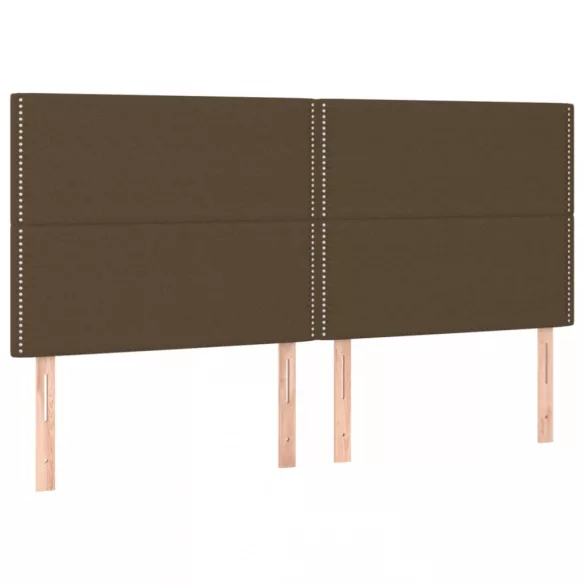 sötétbarna szövet fejtámla 180x5x118/128 cm