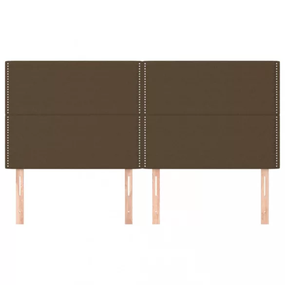 sötétbarna szövet fejtámla 180x5x118/128 cm