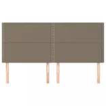 bézs színű szövet fejtámla 180 x 5 x 118/128 cm