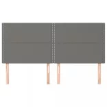 sötétszürke szövet fejtámla 200 x 5 x 118/128 cm