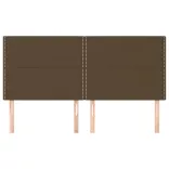 sötétbarna szövet fejtámla 200 x 5 x 118/128 cm