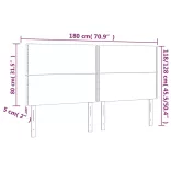 sötétzöld bársony fejtámla 180x5x118/128 cm
