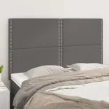 szürke műbőr fejtámla 144x5x118/128 cm