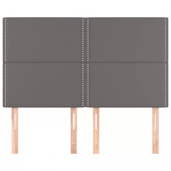 szürke műbőr fejtámla 144x5x118/128 cm